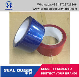 Customized Promotion PET Tamper Security Seal Tape For Carton Sealing