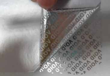Environmentally Friendly Void Self Adhesive Security Labels Dot Matrix Hologram